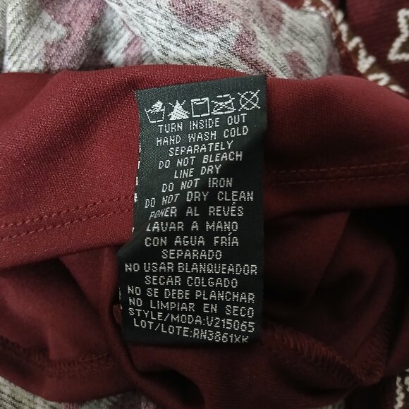 NWT RN Studio Ronni Nicole Dress Small Damask Print Bell Sleeve Keyhole Knit - Picture 14 of 14